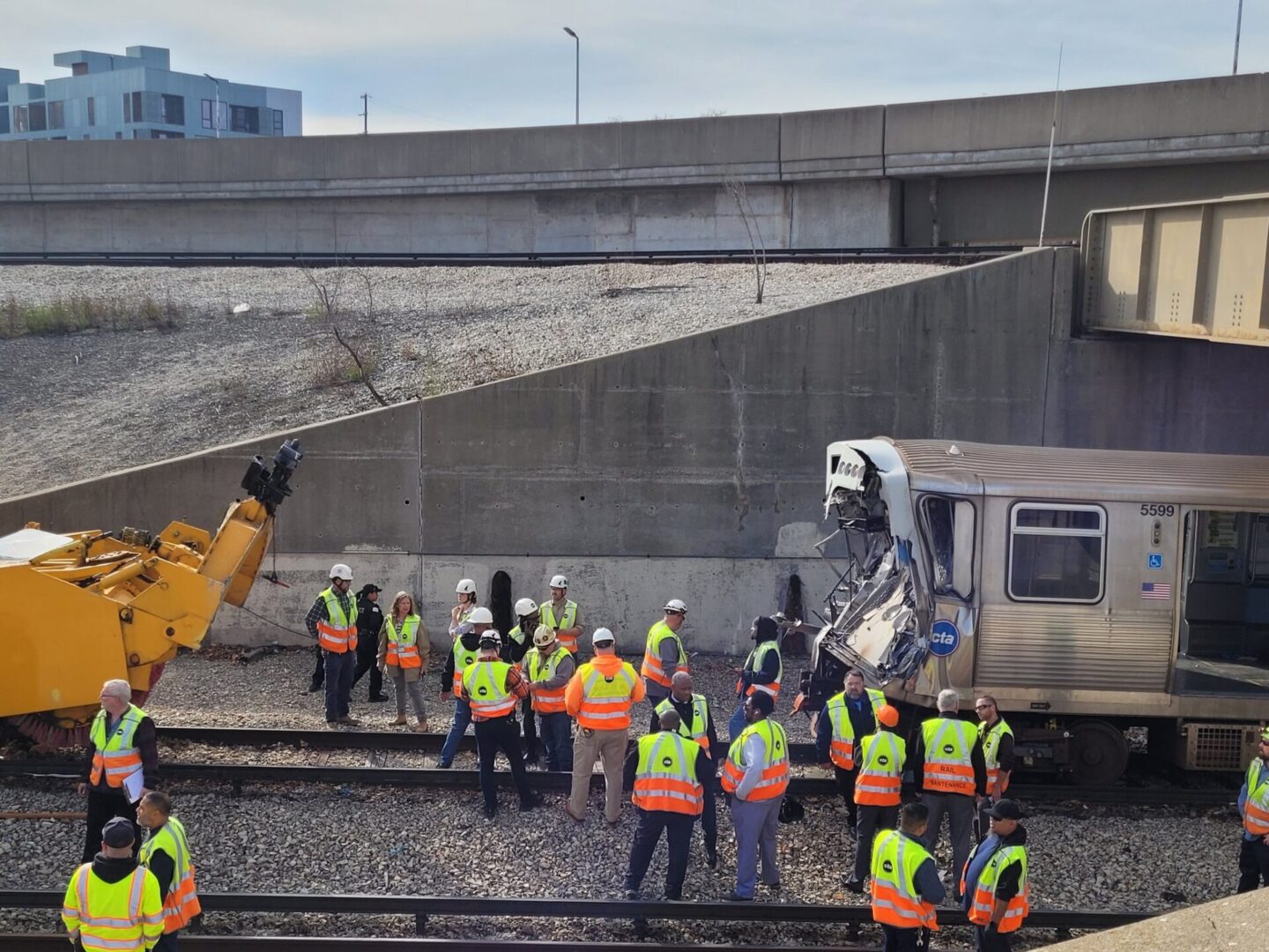 May be an image of 17 people, train, railroad and text